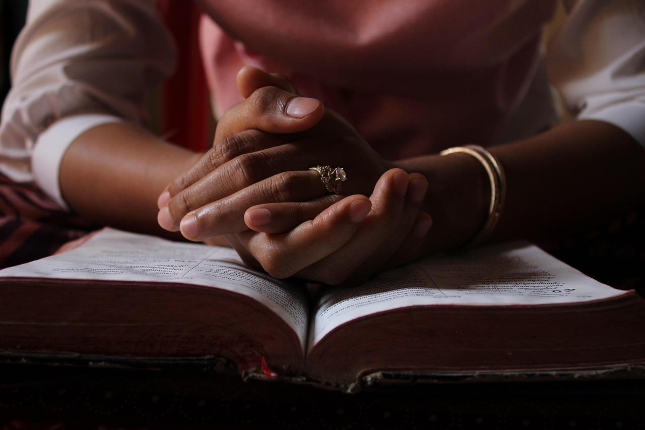 Person praying