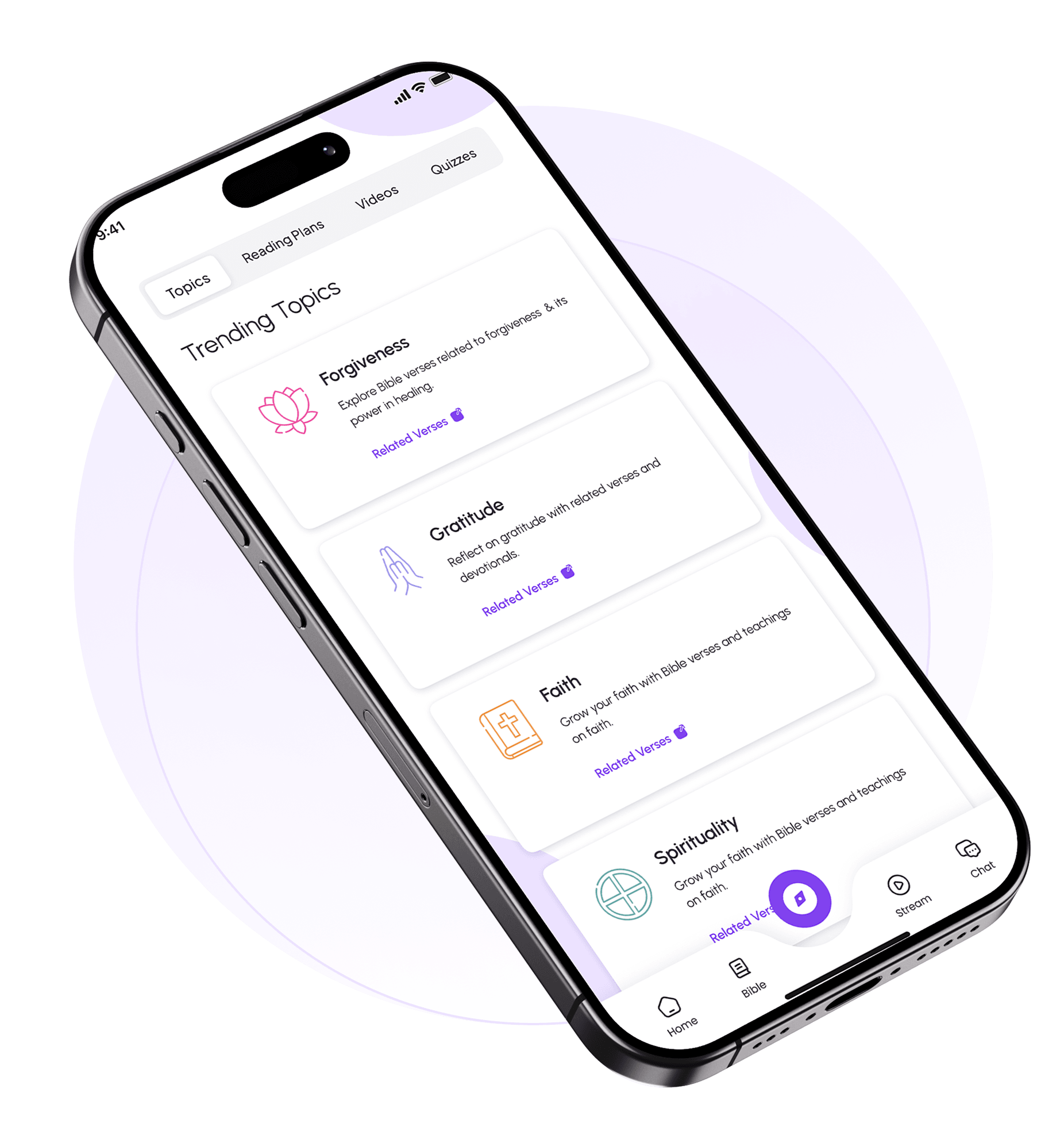 Verse For You App Features